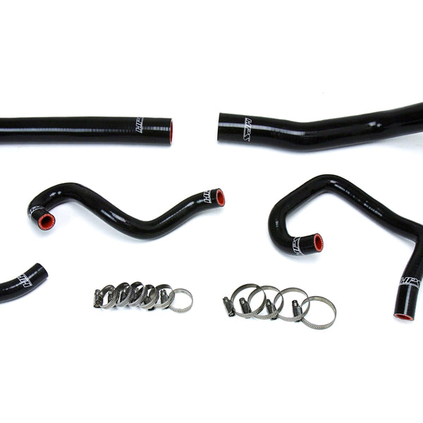 HPS Performance High Temp Reinforced Silicone Radiator and Heater Coolant Hose Kit Black 57-1613-BLK