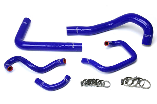 HPS Performance High Temp Reinforced Silicone Radiator and Heater Coolant Hose Kit Blue 57-1613-BLUE