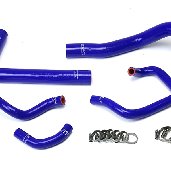 HPS Performance High Temp Reinforced Silicone Radiator and Heater Coolant Hose Kit Blue 57-1613-BLUE