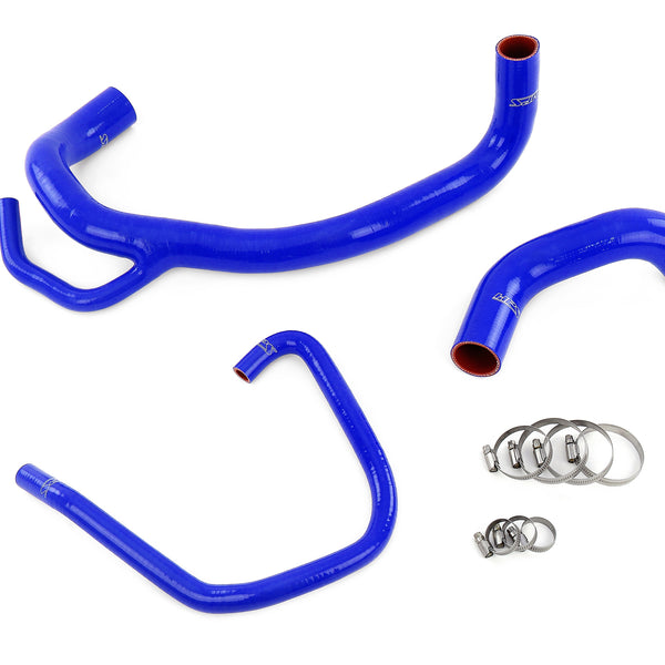 HPS Performance High Temp Reinforced Silicone Radiator Coolant Hose Kit Blue 57-1616R-BLUE