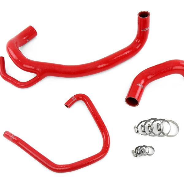 HPS Performance High Temp Reinforced Silicone Radiator Coolant Hose Kit Red 57-1616R-RED