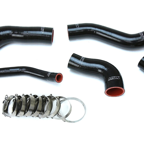 HPS Performance High Temp Reinforced Silicone Intercooler Hose Boots Kit Black 57-1629-BLK