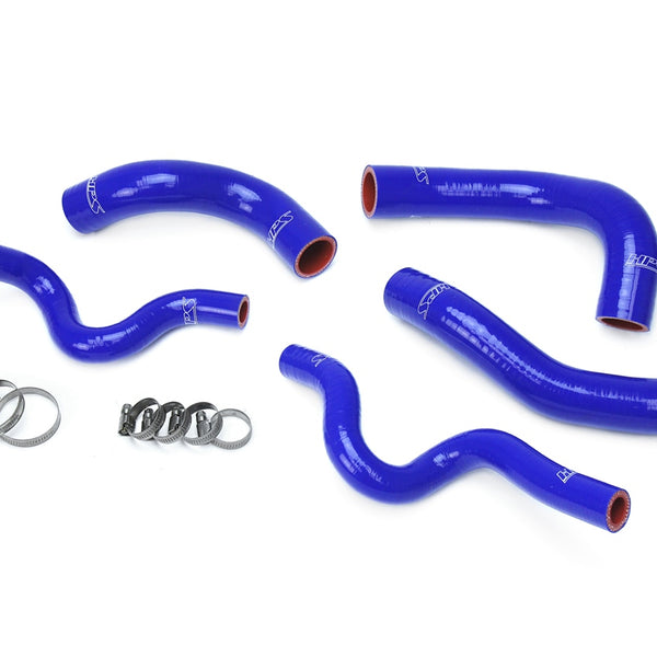 HPS Performance High Temp Reinforced Silicone Radiator Coolant Hose Kit Blue 57-1630-BLUE