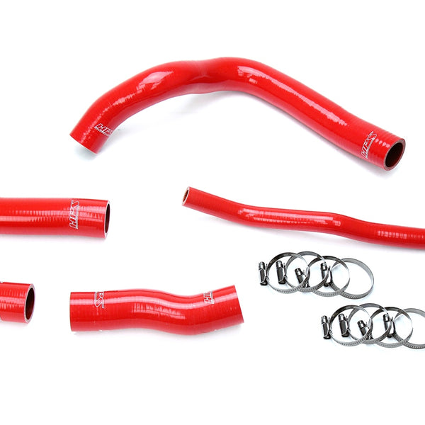 HPS Performance High Temp Reinforced Silicone Radiator Coolant Hose Kit Red 57-1633-RED
