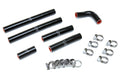HPS Performance High Temp Reinforced Silicone Heater Coolant Hose Kit Black 57-1638-BLK