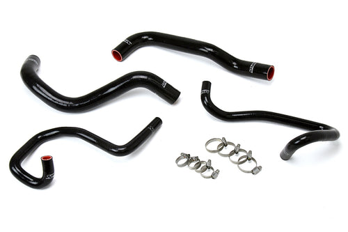 HPS Performance High Temp Reinforced Silicone Radiator and Heater Coolant Hose Kit Black 57-1640-BLK