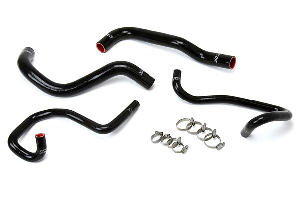 HPS Performance High Temp Reinforced Silicone Radiator and Heater Coolant Hose Kit Black 57-1640-BLK