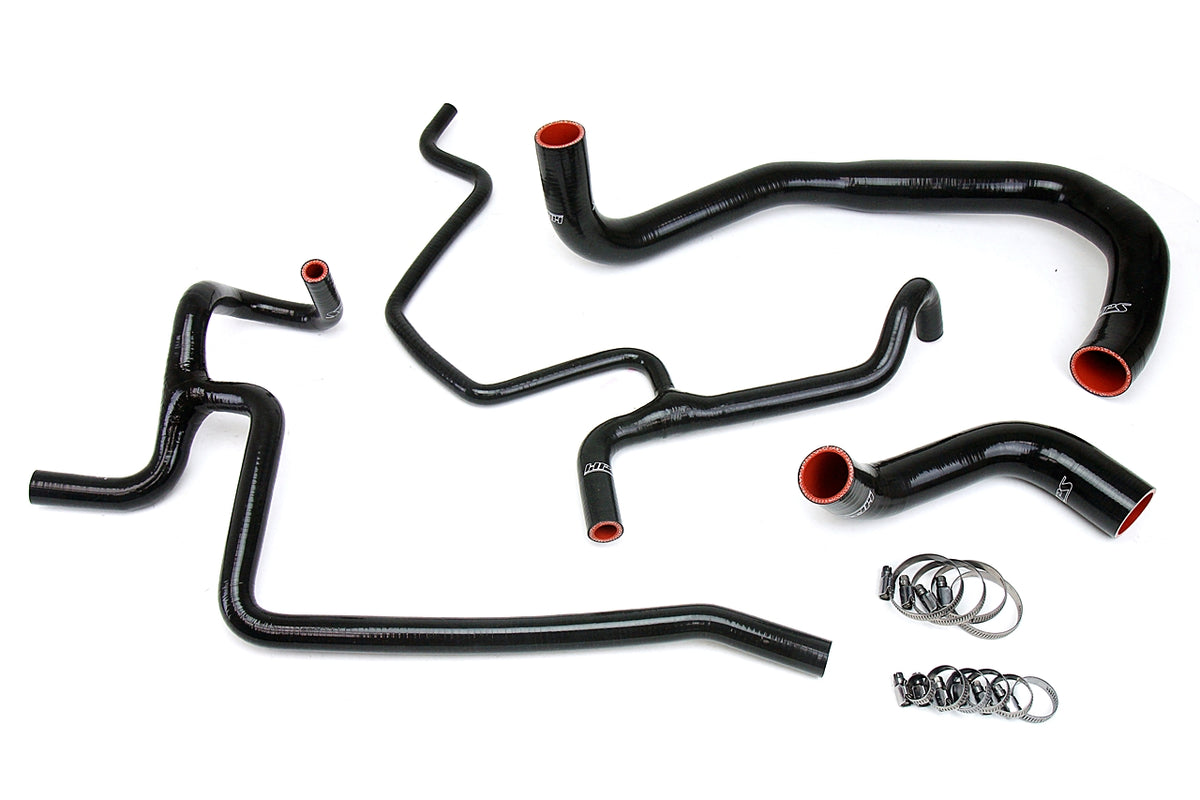 HPS Performance High Temp Reinforced Silicone Radiator and Heater Coolant Hose Kit Black 57-1645-BLK