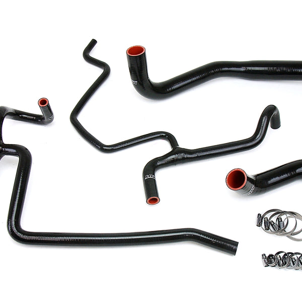 HPS Performance High Temp Reinforced Silicone Radiator and Heater Coolant Hose Kit Black 57-1645-BLK