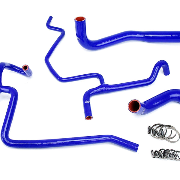 HPS Performance High Temp Reinforced Silicone Radiator and Heater Coolant Hose Kit Blue 57-1645-BLUE