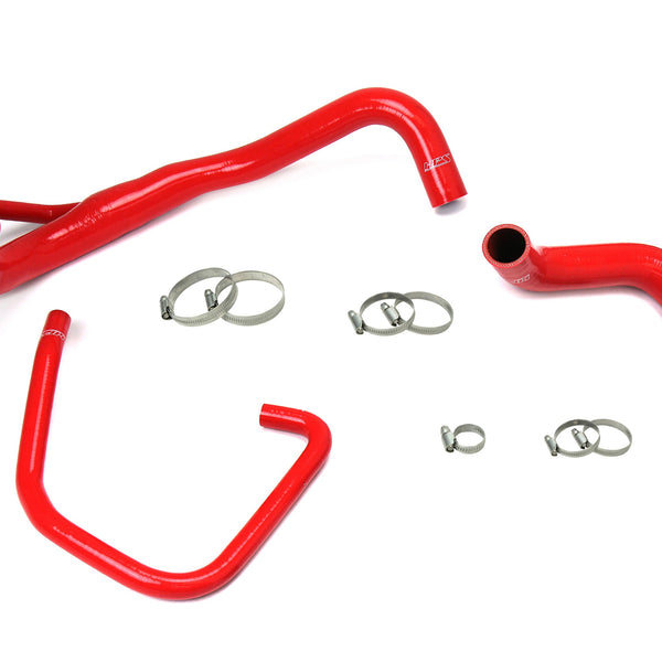 HPS Performance High Temp Reinforced Silicone Radiator Coolant Hose Kit Red 57-1646R-RED
