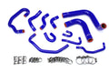 HPS Performance High Temp Reinforced Silicone Radiator and Heater Coolant Hose Kit Blue 57-1654-BLUE