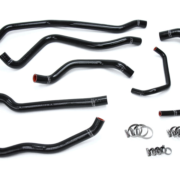 HPS Performance High Temp Reinforced Silicone Radiator Coolant Hose Kit Black 57-1666-BLK