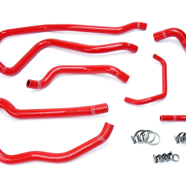HPS Performance High Temp Reinforced Silicone Radiator Coolant Hose Kit Red 57-1666-RED