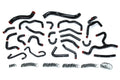 HPS Performance High Temp Reinforced Silicone Radiator and Heater Coolant Hose Kit Black 57-1670-BLK