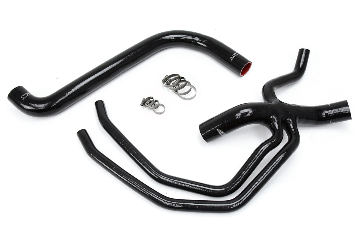 HPS Performance High Temp Reinforced Silicone Radiator Coolant Hose Kit Black 57-1673-BLK