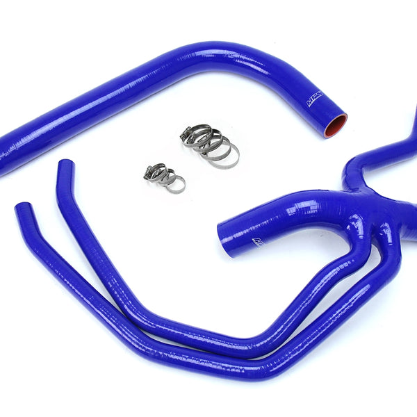 HPS Performance High Temp Reinforced Silicone Radiator Coolant Hose Kit Blue 57-1673-BLUE