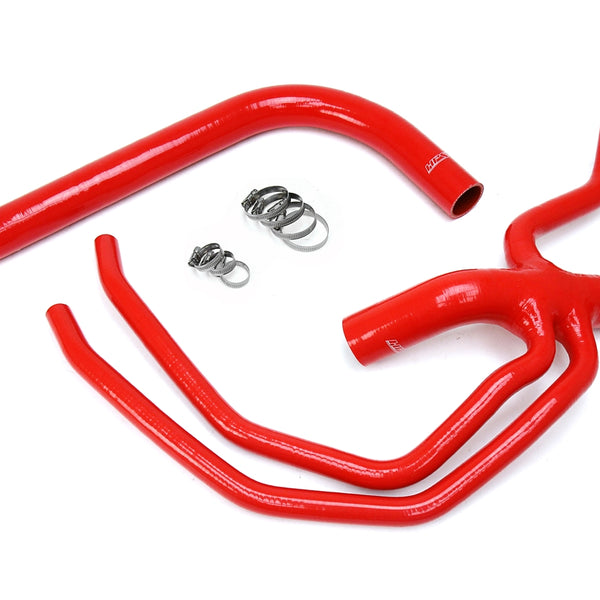 HPS Performance High Temp Reinforced Silicone Radiator Coolant Hose Kit Red 57-1673-RED