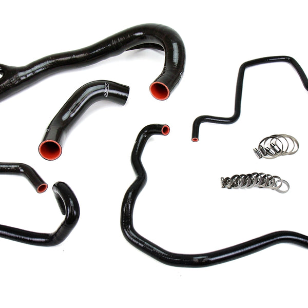 HPS Performance High Temp Reinforced Silicone Radiator and Heater Coolant Hose Kit Black 57-1675-BLK