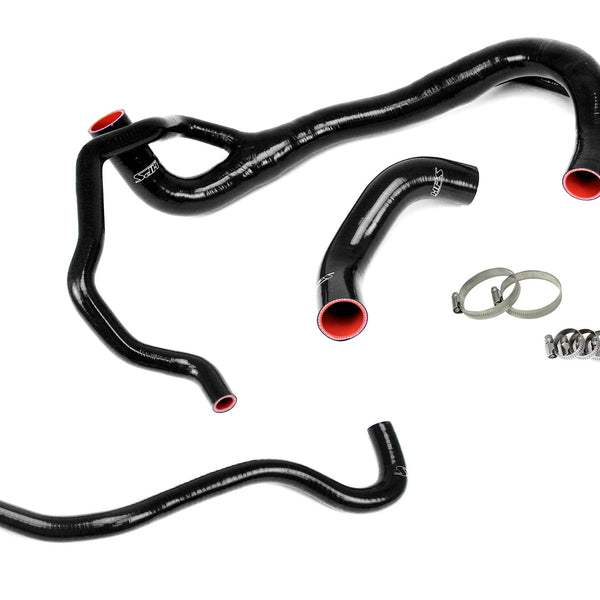 HPS Performance High Temp Reinforced Silicone Radiator Coolant Hose Kit Black 57-1675R-BLK