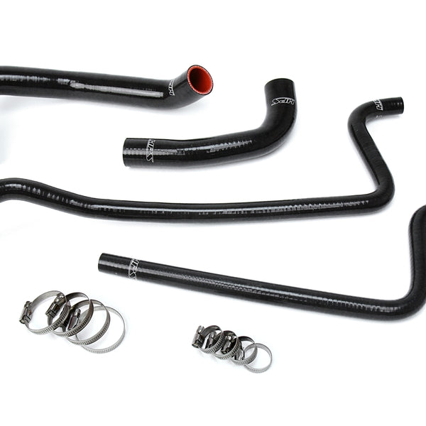HPS Performance High Temp Reinforced Silicone Radiator and Heater Coolant Hose Kit Black 57-1689-BLK