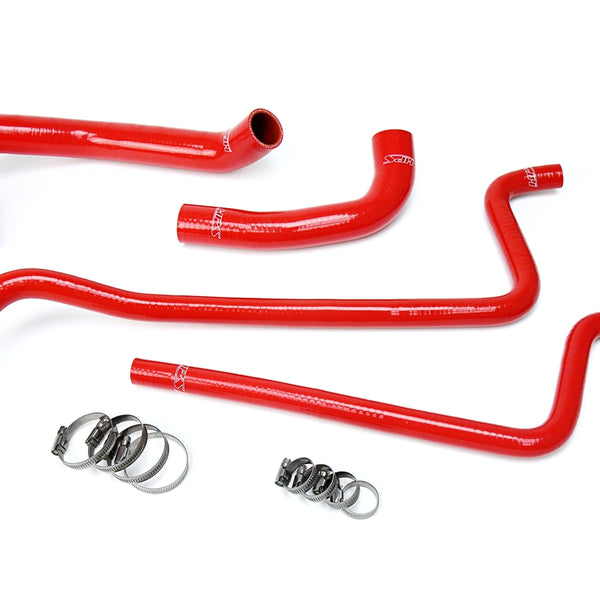 HPS Performance High Temp Reinforced Silicone Radiator and Heater Coolant Hose Kit Red 57-1689-RED