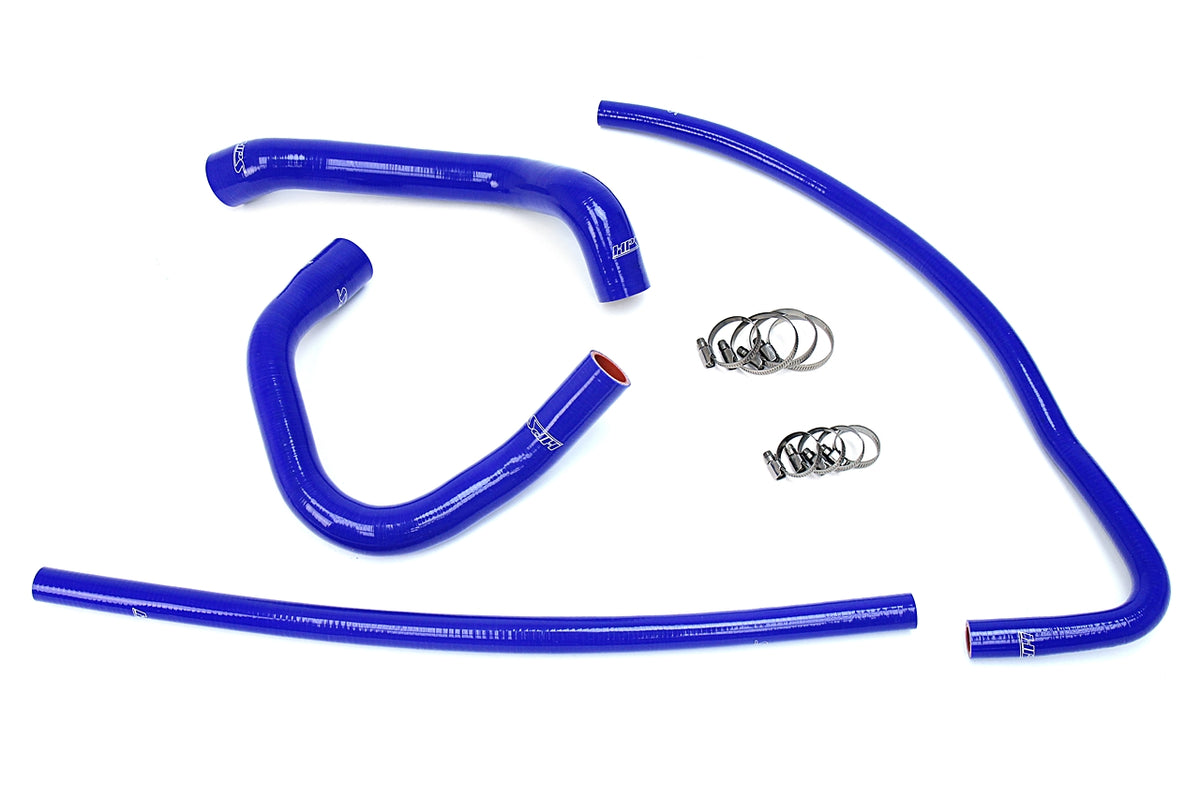 HPS Performance High Temp Reinforced Silicone Radiator and Heater Coolant Hose Kit Blue 57-1690-BLUE