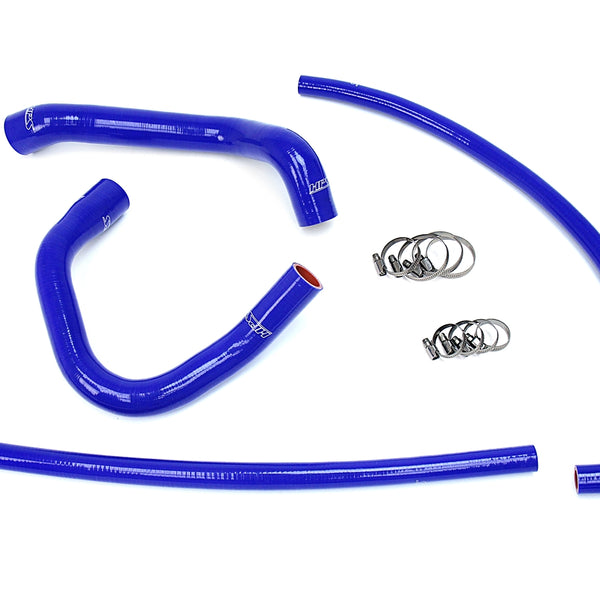 HPS Performance High Temp Reinforced Silicone Radiator and Heater Coolant Hose Kit Blue 57-1690-BLUE