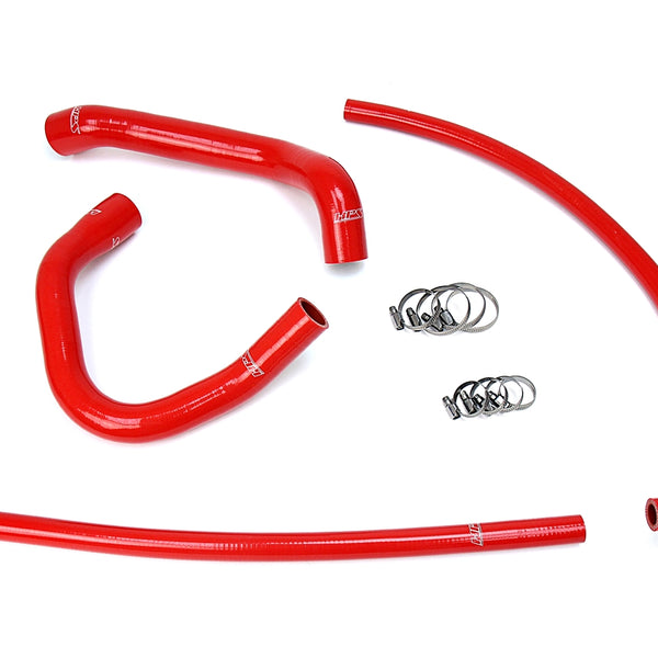 HPS Performance High Temp Reinforced Silicone Radiator and Heater Coolant Hose Kit Red 57-1690-RED