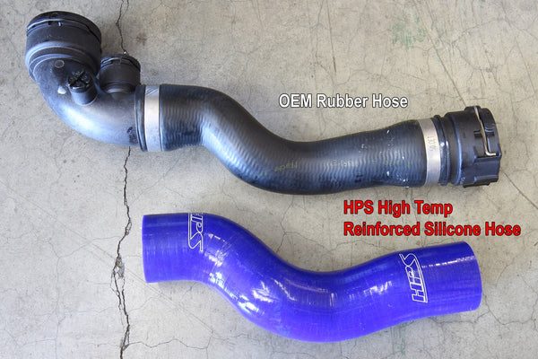 HPS Performance High Temp Reinforced Silicone Radiator and Heater Coolant Hose Kit, Black, 57-2076-BLK