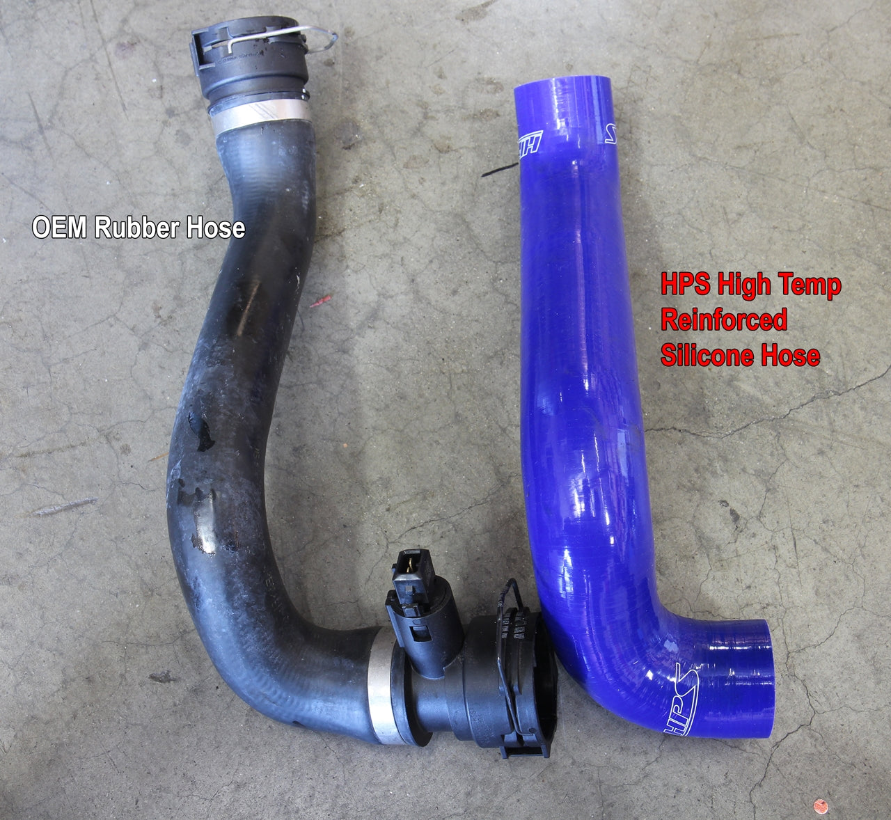 HPS Performance High Temp Reinforced Silicone Radiator Coolant Hose Kit, Black, 57-1698-BLK