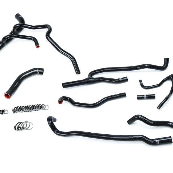 HPS Performance High Temp Reinforced Silicone Radiator and Heater Coolant Hose Kit Black 57-1707-BLK