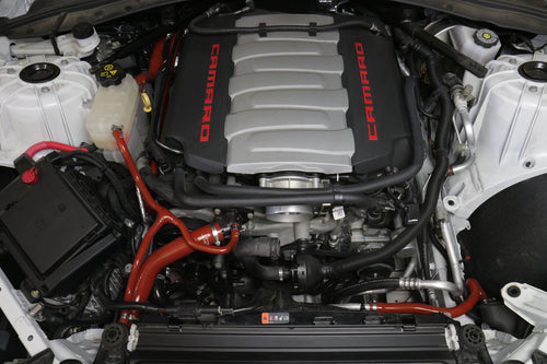 HPS Performance High Temp Reinforced Silicone Radiator and Heater Coolant Hose Kit, Red, 57-1707-RED
