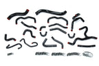 HPS Performance High Temp Reinforced Silicone Radiator and Heater Coolant Hose Kit Black 57-1709-BLK
