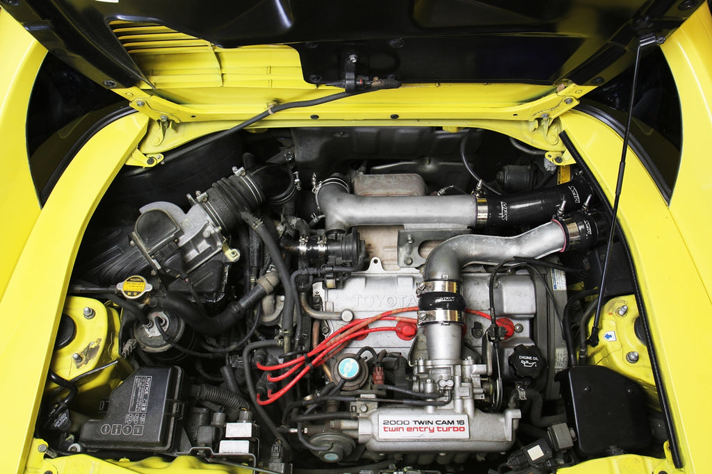 HPS Performance High-Temp Reinforced Silicone Intercooler Hose Boots Kit (Black) - Toyota MR2 (1991-1995)