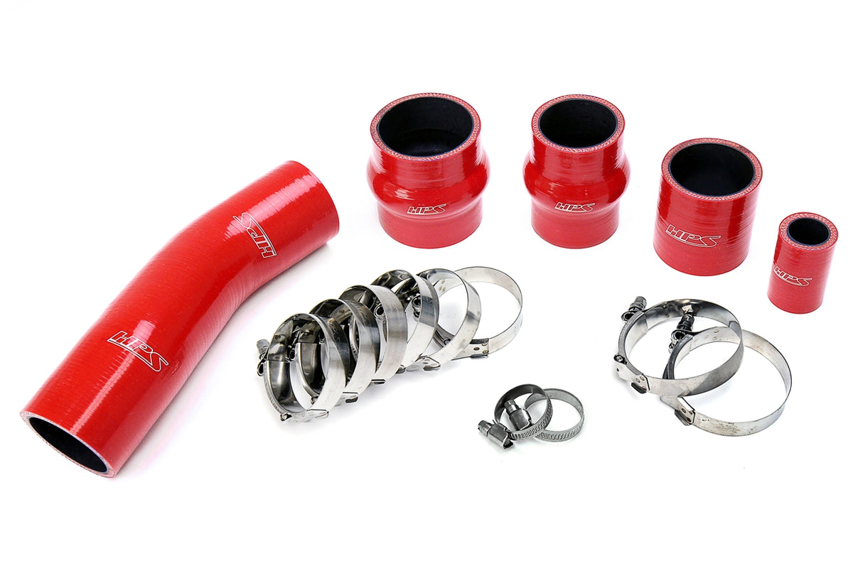 HPS Performance High Temp Reinforced Silicone Intercooler Hose Boots Kit Red 57-1711-RED