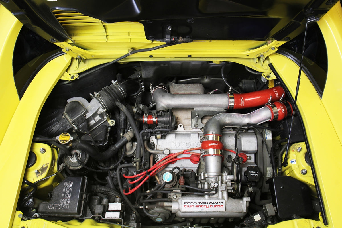HPS Performance High-Temp Reinforced Silicone Intercooler Hose Boots Kit (Red) - Toyota MR2 (1991-1995)