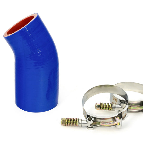 HPS Performance Silicone Transmission Oil Cooler Coolant Hose Volvo Mack MP7 Engine Trucks replace OE Part # 21064480 23092708 57-1712 Blue 57-1712-BLUE