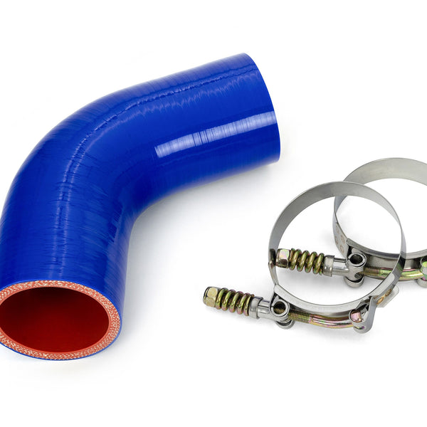 HPS Performance Silicone Transmission Oil Cooler Coolant Hose Volvo Mack MP7 Engine Trucks replace OE Part # 22891994  57-1718 Blue 57-1718-BLUE