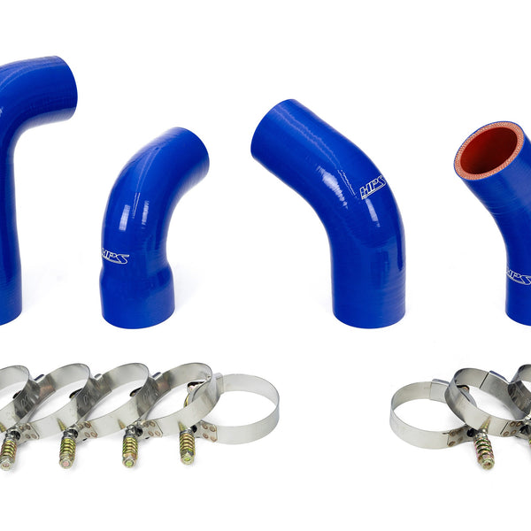 HPS Performance Silicone Transmission Oil Cooler Coolant Hose Kit Mack Trucks 2007-2016 MP7 Engine Replace OE Part # 20934539  21548313  24926501  21209748 Blue 57-1721-BLUE