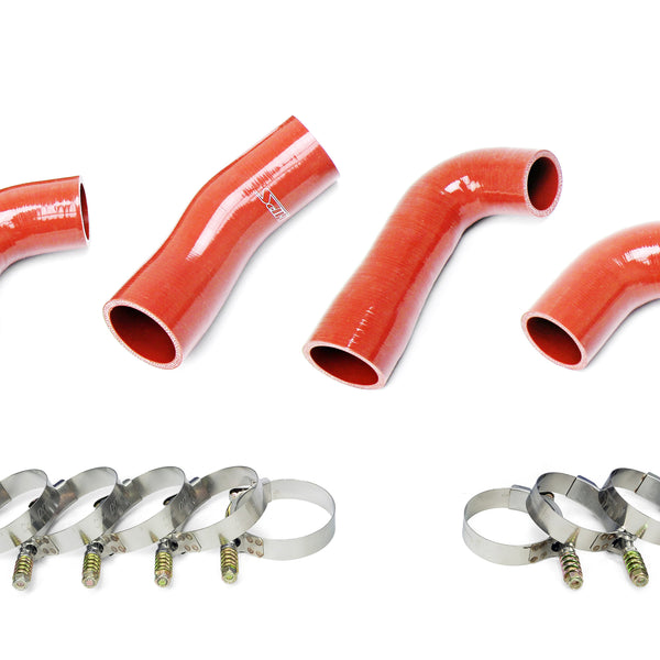 HPS Performance Silicone Transmission Oil Cooler Coolant Hose Kit Mack Trucks 2007-2016 MP7 Engine Replace OE Part # 20934539  21548313  24926501  21209748 Orange 57-1721