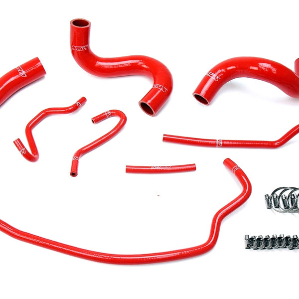 HPS Performance High Temp Reinforced Silicone Radiator Coolant Hose Kit Red 57-1723-RED