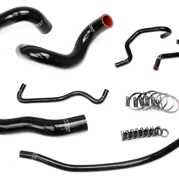 HPS Performance High Temp Reinforced Silicone Radiator Coolant Hose Kit Black 57-1724-BLK