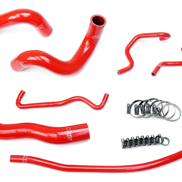HPS Performance High Temp Reinforced Silicone Radiator Coolant Hose Kit Red 57-1724-RED