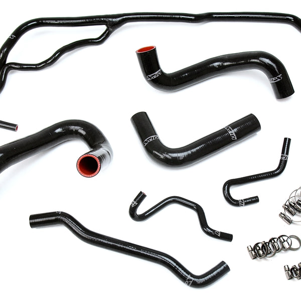 HPS Performance High Temp Reinforced Silicone Radiator Coolant Hose Kit Black 57-1725-BLK