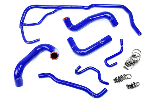 HPS Performance High Temp Reinforced Silicone Radiator Coolant Hose Kit Blue 57-1725-BLUE