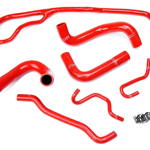 HPS Performance High Temp Reinforced Silicone Radiator Coolant Hose Kit Red 57-1725-RED