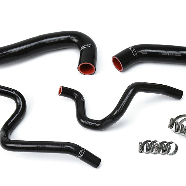 HPS Performance High Temp Reinforced Silicone Radiator and Heater Coolant Hose Kit Black 57-1731-BLK