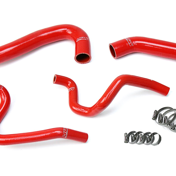 HPS Performance High Temp Reinforced Silicone Radiator and Heater Coolant Hose Kit Red 57-1731-RED