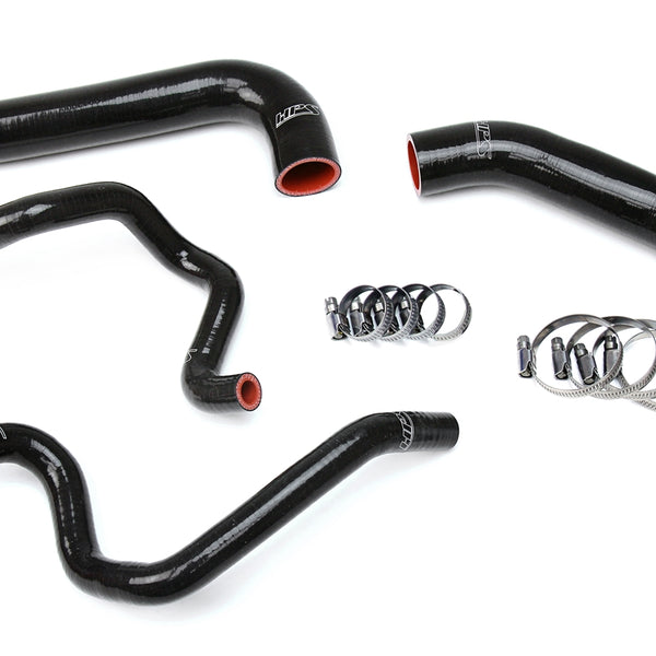 HPS Performance High Temp Reinforced Silicone Radiator and Heater Coolant Hose Kit Black 57-1732-BLK